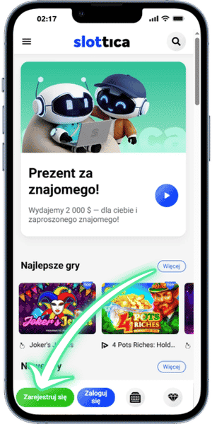 Slottica Wejście na stronę mobilną